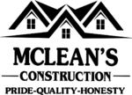 McLean's Construction Logo Pride Quality Honesty
